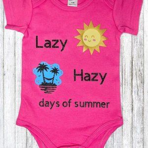 New! Lazy Hazy Days Of Summer Onesie